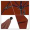 California Umbrella 7.5' Black Aluminum Market Patio Umbrella, Olefin Terracotta 194061334799 - alternate 2